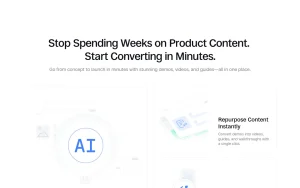 Hexus homepage — screenshot of the productivity & writing AI tool, 2026-10-02