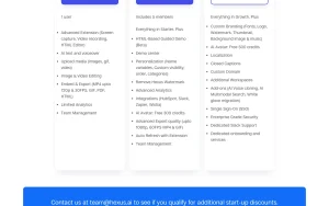 Hexus pricing page with plans and prices — screenshot of the productivity & writing AI tool, 2026-10-02