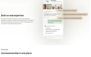 Hint (Home Intelligence) homepage — screenshot of the productivity & writing AI tool, 2026-10-01