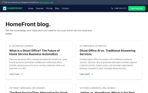 HomeFront blog — screenshot of the productivity & writing AI tool, 2026-10-02