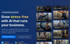HomeFront homepage — screenshot of the productivity & writing AI tool, 2026-10-02