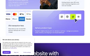 Hostinger homepage — screenshot of the productivity & writing AI tool, 2026-10-02