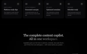 HypeNest homepage — screenshot of the video AI tool, 2026-10-02