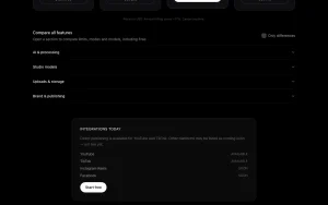 HypeNest pricing page with plans and prices — screenshot of the video AI tool, 2026-10-02