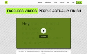 Hypnotype homepage — screenshot of the video AI tool, 2026-10-02