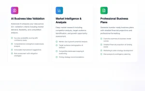 IdeaProof features page — screenshot of the productivity & writing AI tool, 2026-10-02