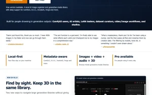 Image MetaHub homepage — screenshot of the image generation AI tool, 2026-10-02