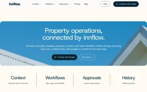 Innflow about page — screenshot of the productivity & writing AI tool, 2026-10-02