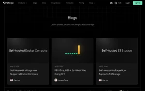 InsForge blog — screenshot of the coding AI tool, 2026-10-02