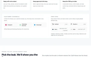 Instant Reply homepage page homepage screenshot, productivity & writing AI tool