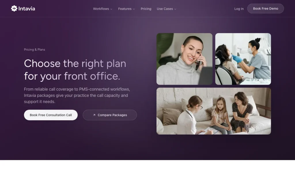 Intavia pricing page with plans and prices — screenshot of the productivity & writing AI tool, Oct 2, 2026