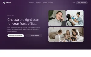 Intavia pricing page with plans and prices — screenshot of the productivity & writing AI tool, 2026-10-02