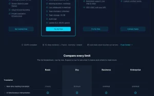 InterMIND pricing page with plans and prices — screenshot of the productivity & writing AI tool, 2026-10-01