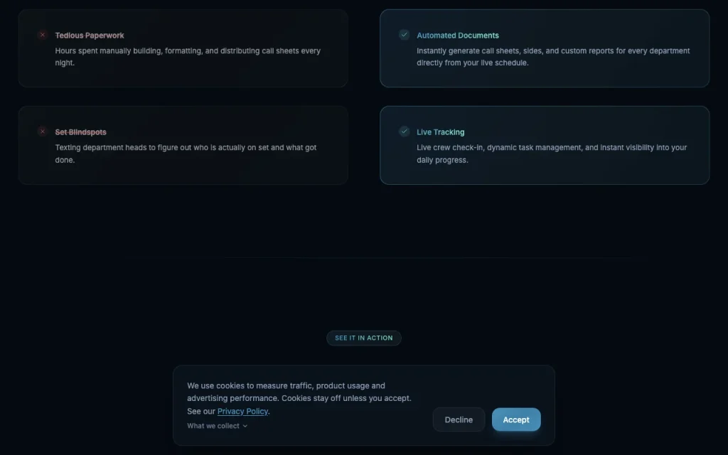 InteScene página principal — captura de pantalla de la herramienta de IA productividad y escritura, Oct 1, 2026