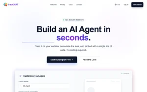 intoCHAT homepage — screenshot of the chat assistants AI tool, 2026-10-02