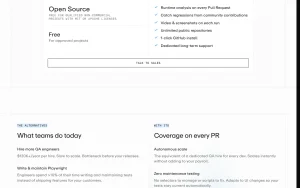 Ito pricing page homepage screenshot, coding AI tool