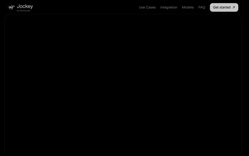 Jockey by TwelveLabs Startseite – Screenshot des KI-Tools video, Oct 1, 2026