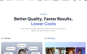 JoggAI homepage — screenshot of the video AI tool, 2026-10-02