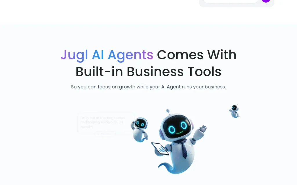 Jugl AI homepage — screenshot of the productivity & writing AI tool, Oct 2, 2026