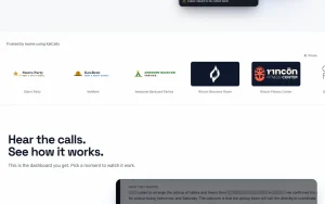 KaiCalls homepage — screenshot of the audio & voice AI tool, 2026-10-02