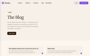 Karley blog — screenshot of the chat assistants AI tool, 2026-10-02