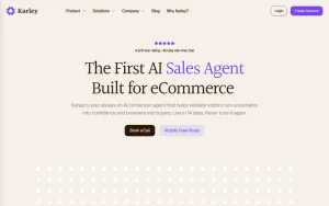 Karley homepage — screenshot of the chat assistants AI tool, 2026-10-02
