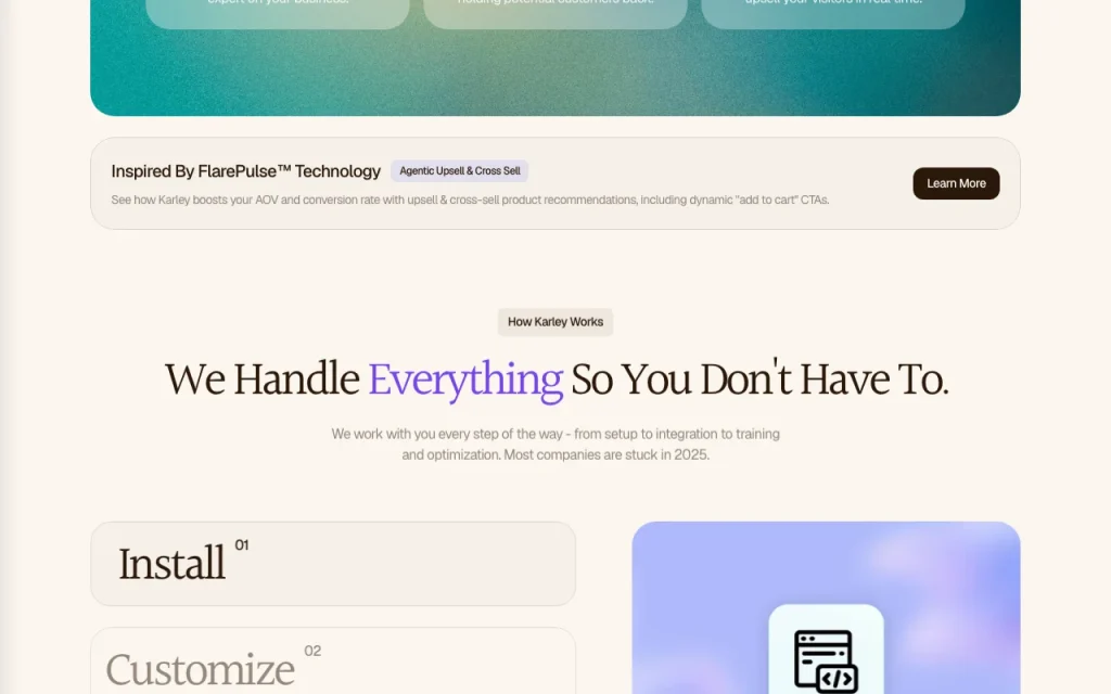 Karley homepage — screenshot of the chat assistants AI tool, Oct 2, 2026