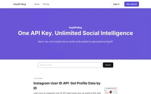 KeyAPI blog — screenshot of the research & search AI tool, 2026-10-02