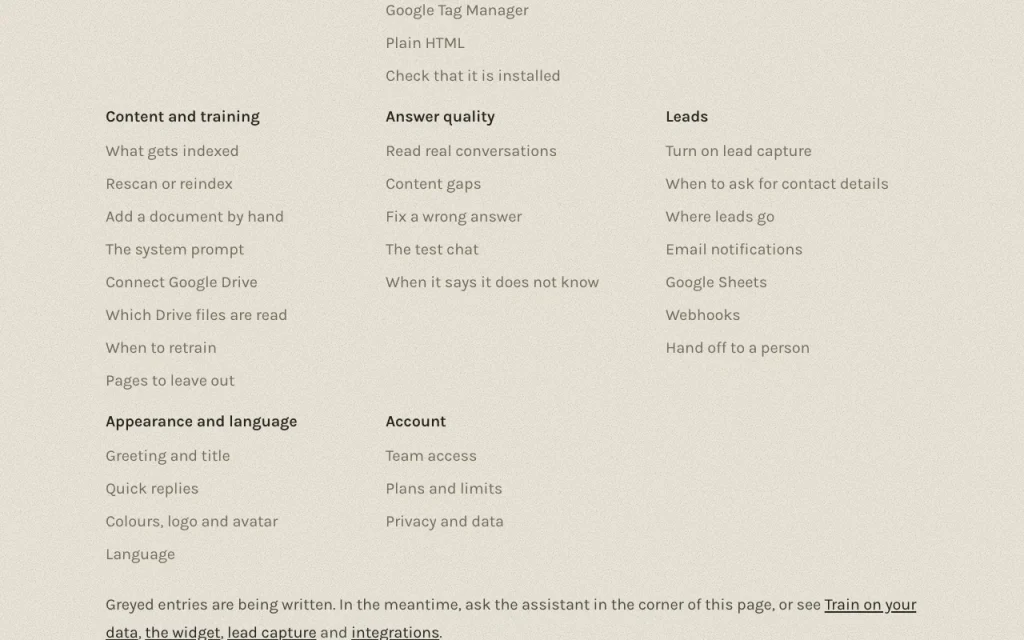 Knowster documentation — screenshot of the chat assistants AI tool, Oct 1, 2026