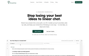 KnowTree homepage — screenshot of the chat assistants AI tool, 2026-10-02