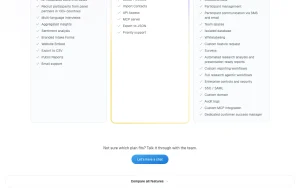 Koji pricing page with plans and prices — screenshot of the research & search AI tool, 2026-10-01