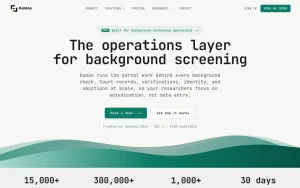 Komos homepage — screenshot of the productivity & writing AI tool, 2026-10-02