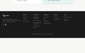 Komos pricing page with plans and prices — screenshot of the productivity & writing AI tool, 2026-10-02