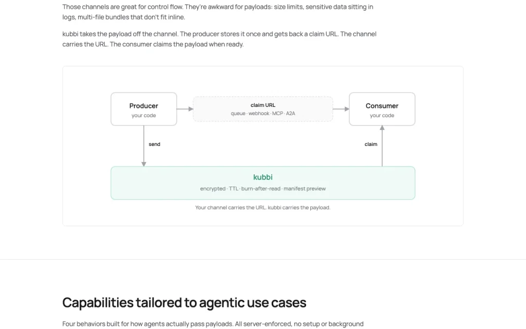 kubbi homepage — screenshot of the productivity & writing AI tool, Oct 1, 2026