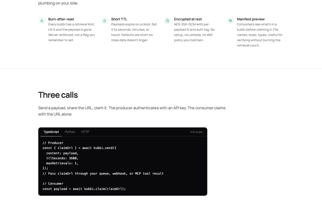 kubbi homepage — screenshot of the productivity & writing AI tool, Oct 1, 2026