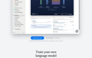 Language Model Builder homepage — screenshot of the productivity & writing AI tool, 2026-10-01