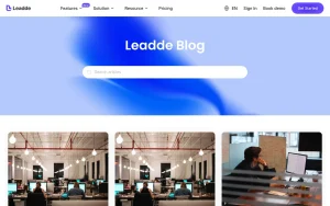 Leadde blog — screenshot of the video AI tool, 2026-10-02