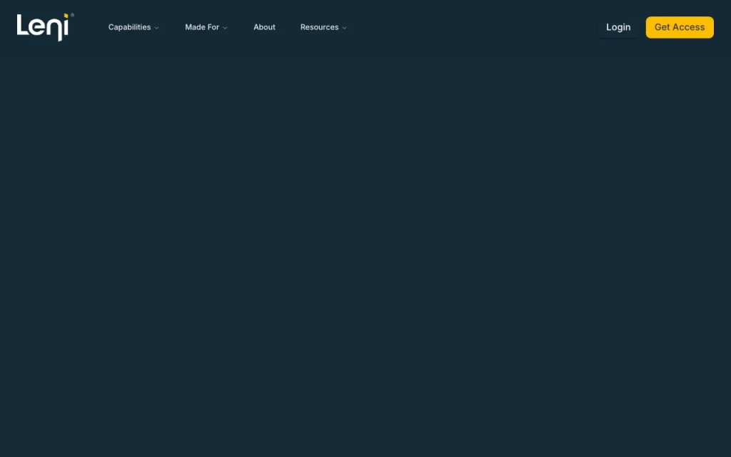Leni Startseite – Screenshot des KI-Tools produktivität & schreiben, Oct 13, 2026