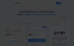 Liquiflow pricing page with plans and prices — screenshot of the coding AI tool, 2026-10-02