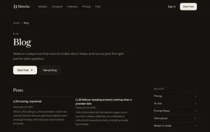 LLMWise blog — screenshot of the chat assistants AI tool, 2026-10-02