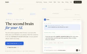 Locul homepage — screenshot of the productivity & writing AI tool, 2026-10-01