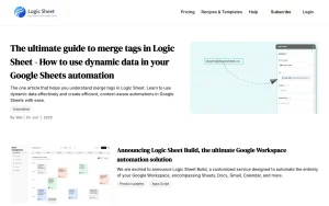Logic Sheet blog — screenshot of the productivity & writing AI tool, 2026-10-02