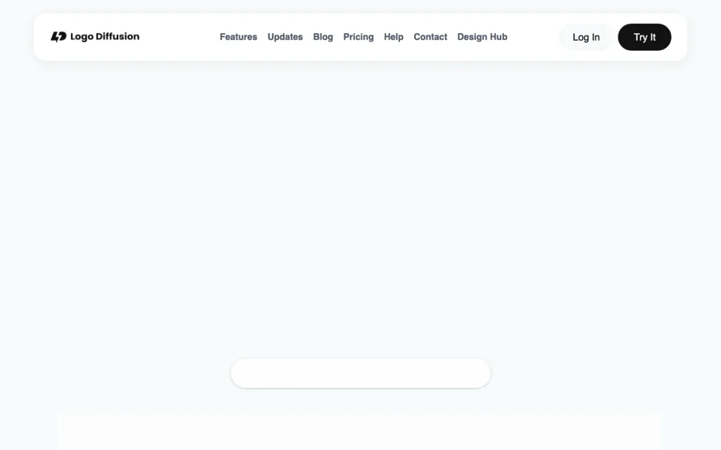 Logo Diffusion homepage — screenshot of the image generation AI tool, Oct 13, 2026