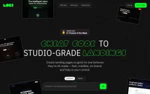 Loki.Build features page — screenshot of the productivity & writing AI tool, 2026-10-02