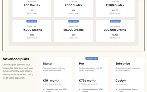 Lookio pricing page homepage screenshot, productivity & writing AI tool