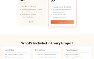 LuminixAI pricing page with plans and prices — screenshot of the research & search AI tool, 2026-10-02
