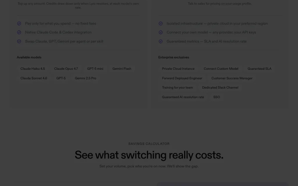 Lyro página de precios con planes y precios — captura de pantalla de la herramienta de IA productividad y escritura, Oct 2, 2026