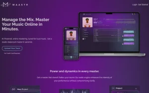 Maastr homepage — screenshot of the audio & voice AI tool, 2026-10-02