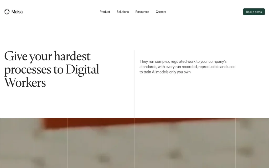 Maisa homepage — screenshot of the productivity & writing AI tool, Oct 1, 2026