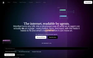 Manifest (omfang) homepage — screenshot of the coding AI tool, 2026-10-01
